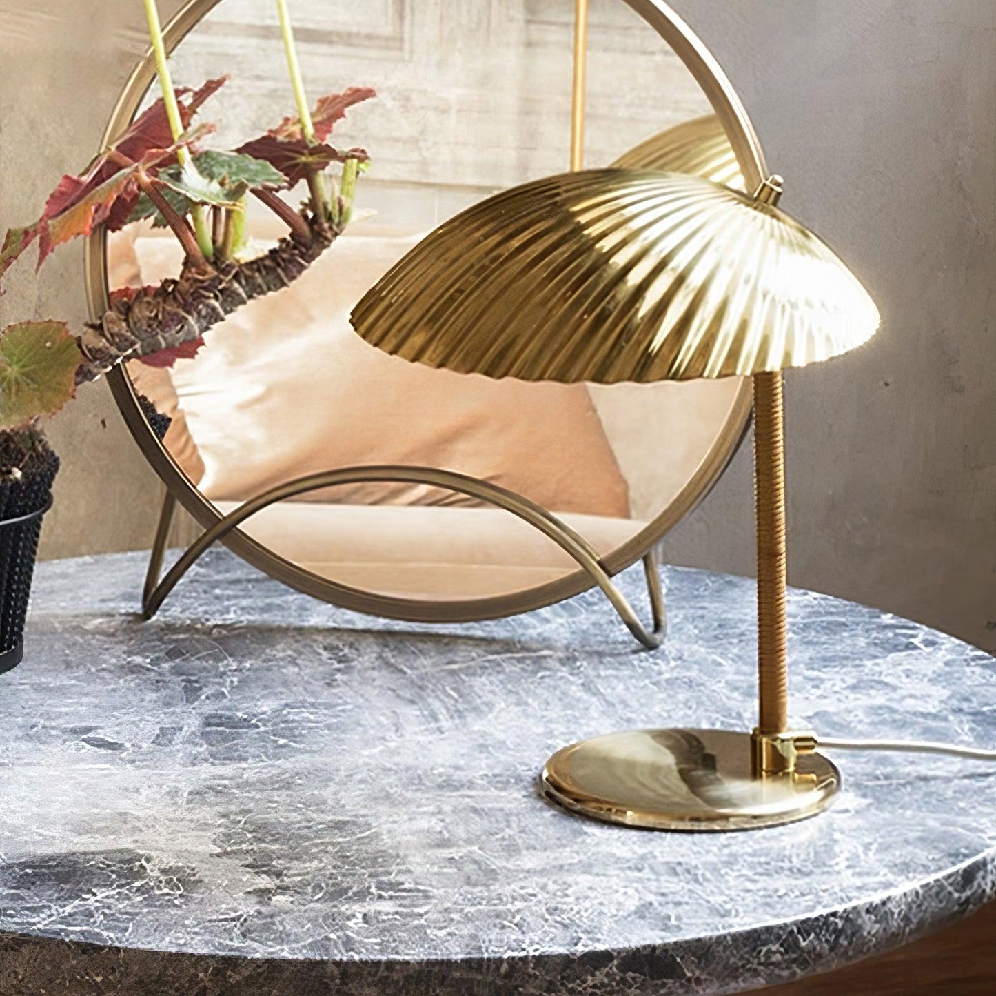 Brass Shell Table Lamp