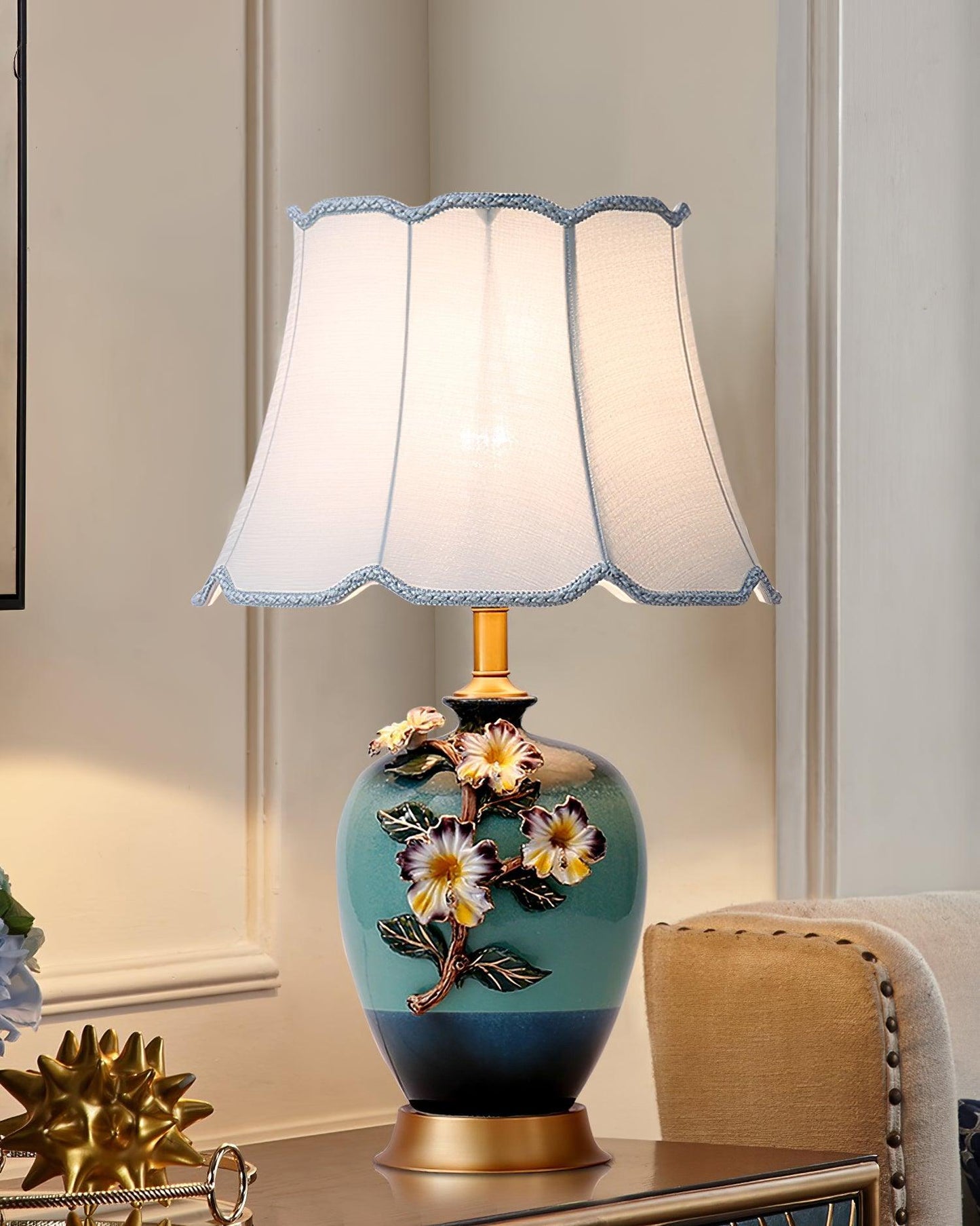 Ceramic Pattern Table Lamp