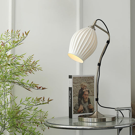 Ceramic Ribbed Table Lamp