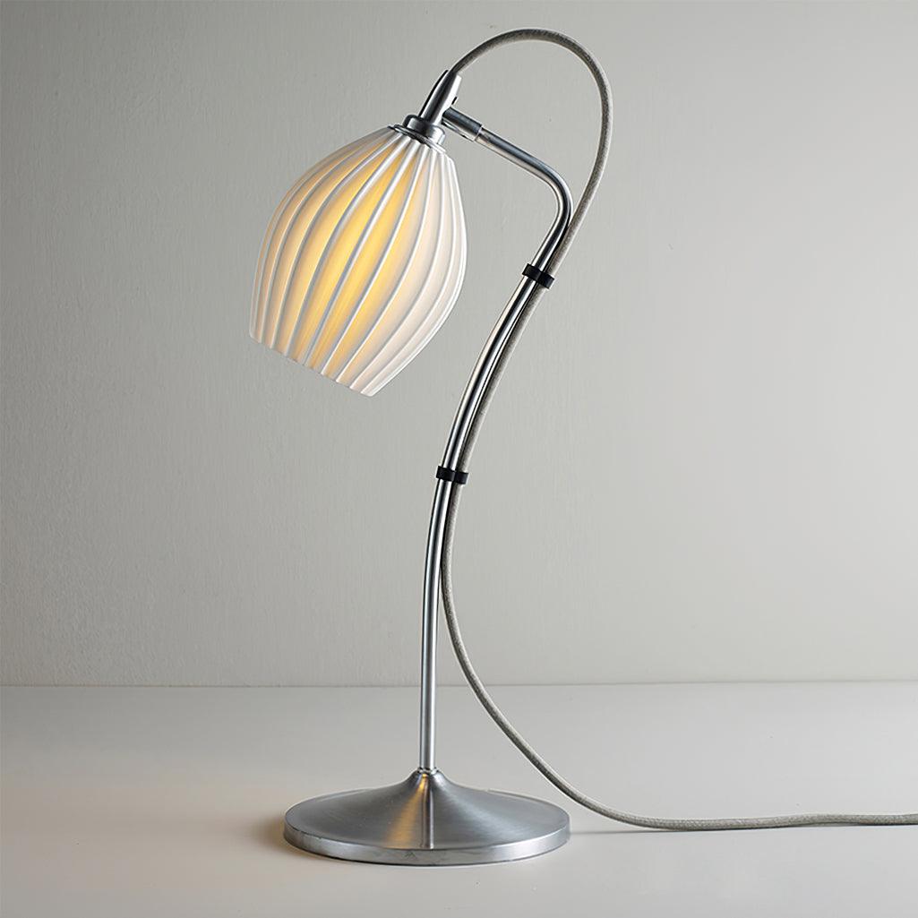 Ceramic Ribbed Table Lamp