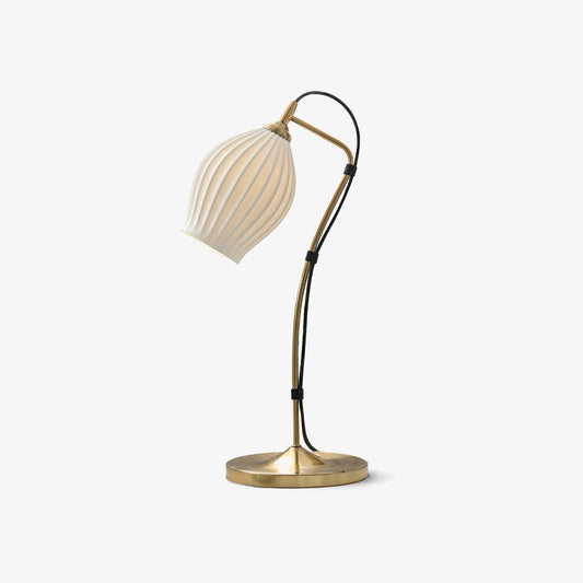 Ceramic Ribbed Table Lamp