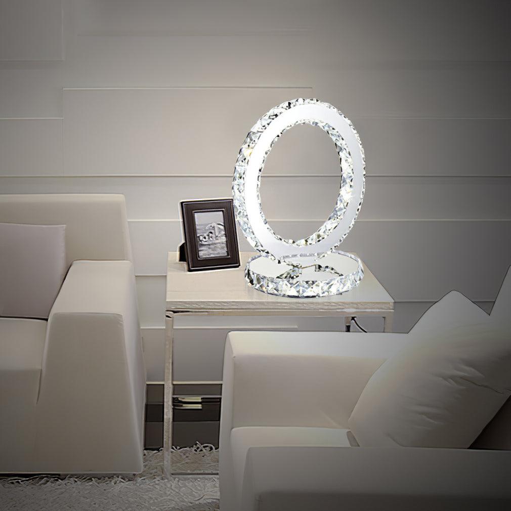 Crystal Rings Table Lamp