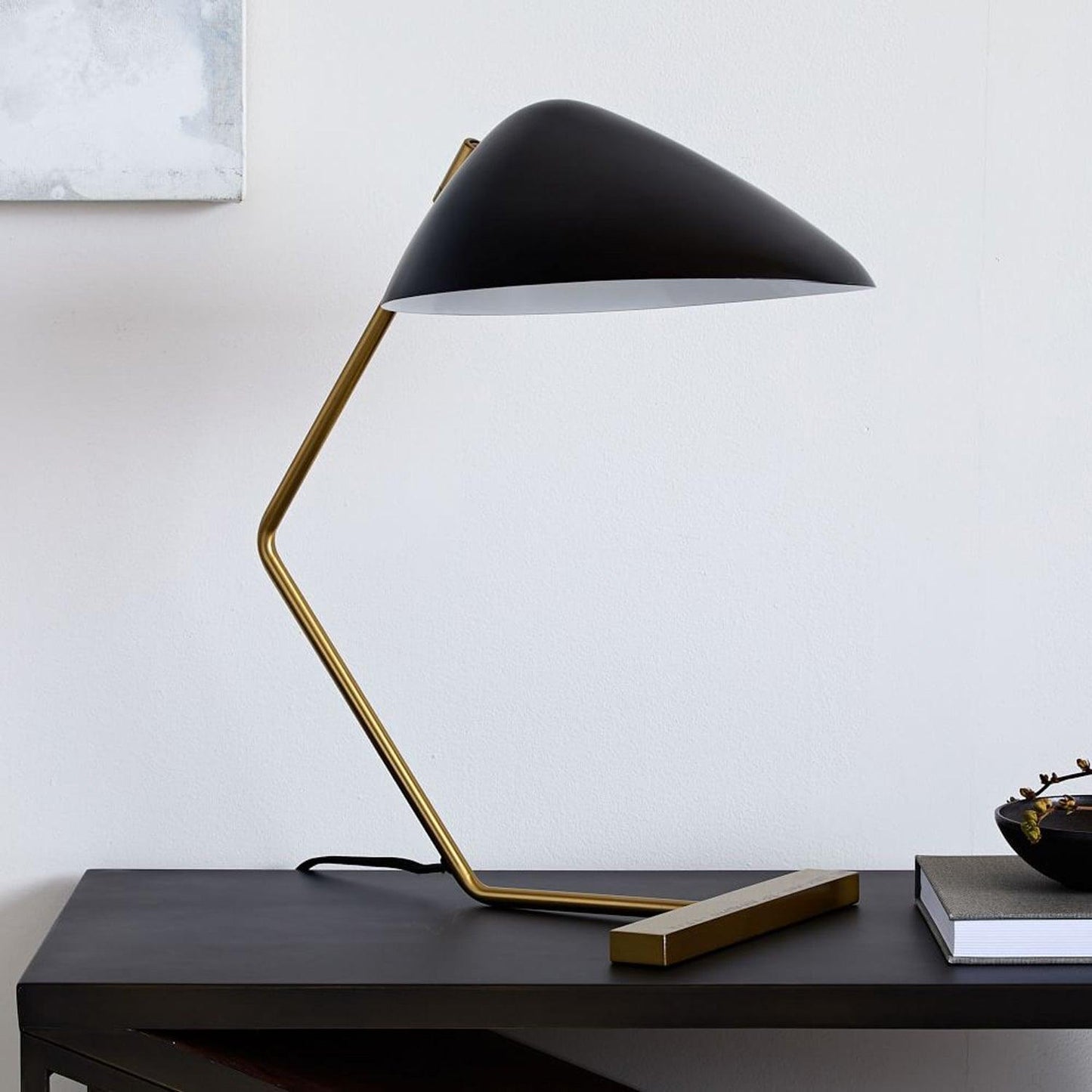 Curvilinear Mid-Century Table Lamp