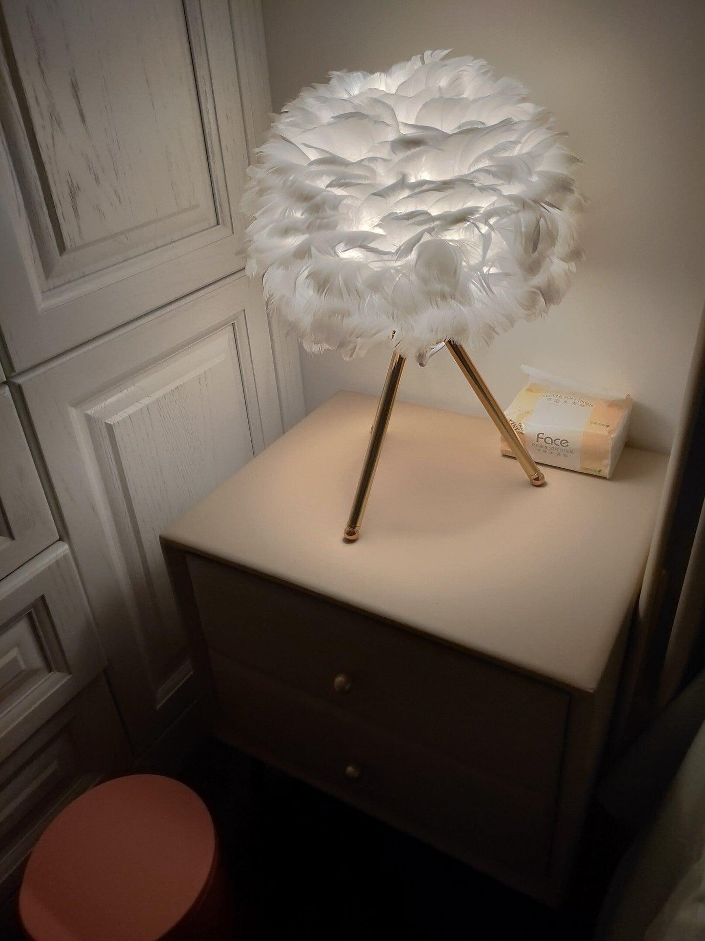 Goose Feather Table Lamp