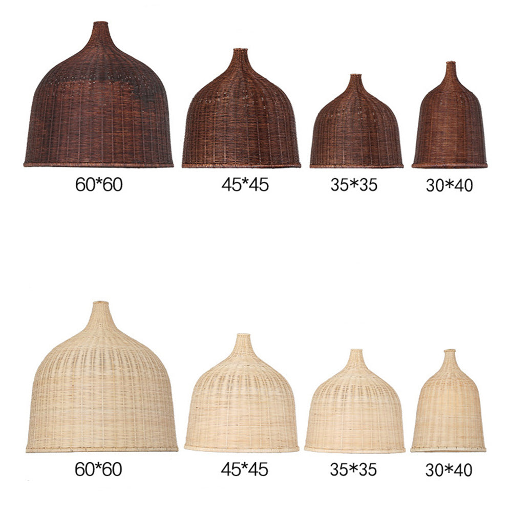 Rattan Bamboo Basket Dining Room Pendant Light