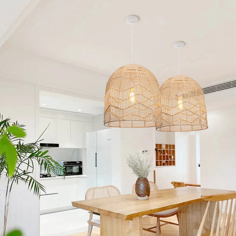 Handmade Basket Rattan Pendant Light Shades