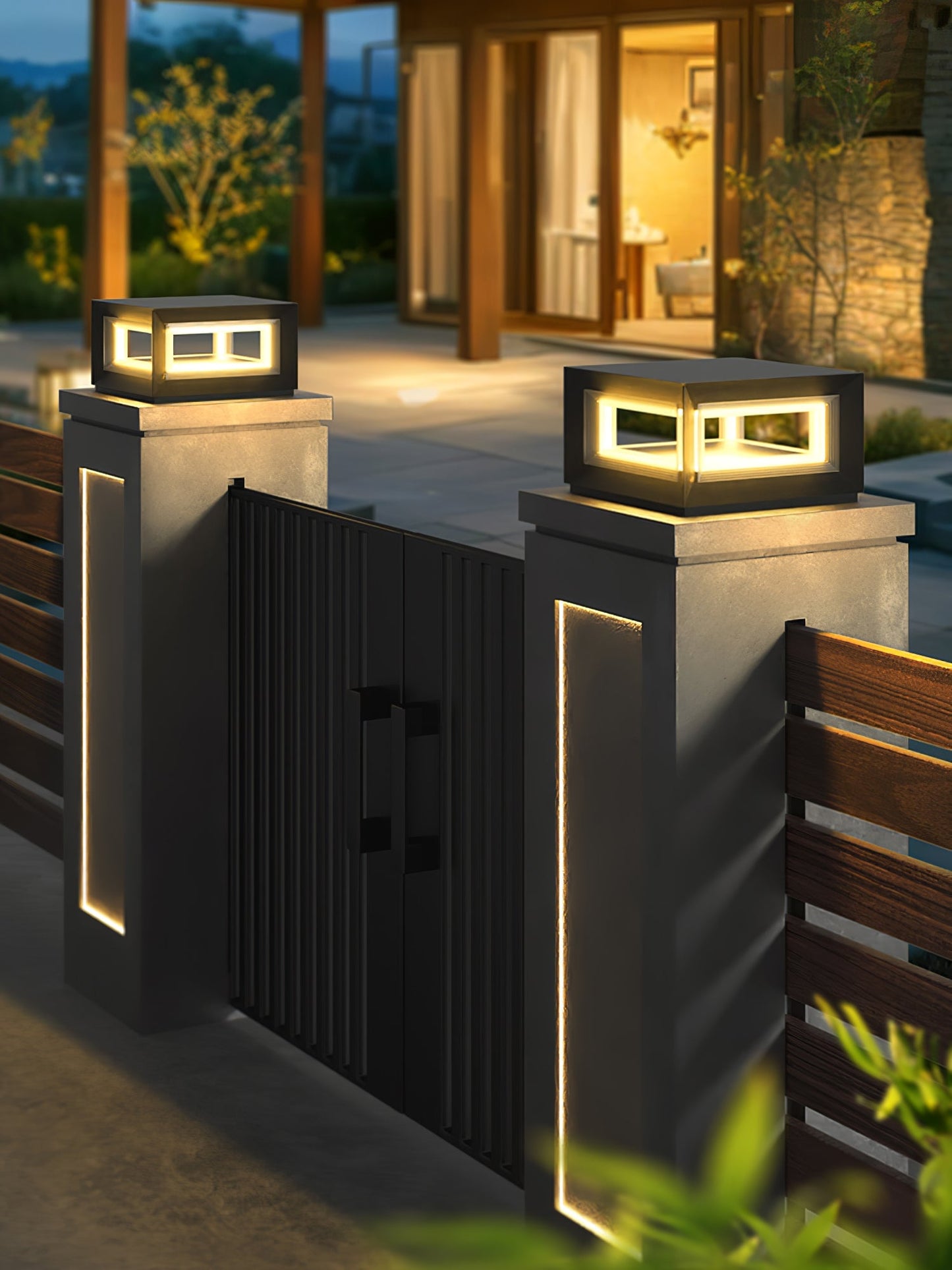 Light Cube Outdoor Post Light