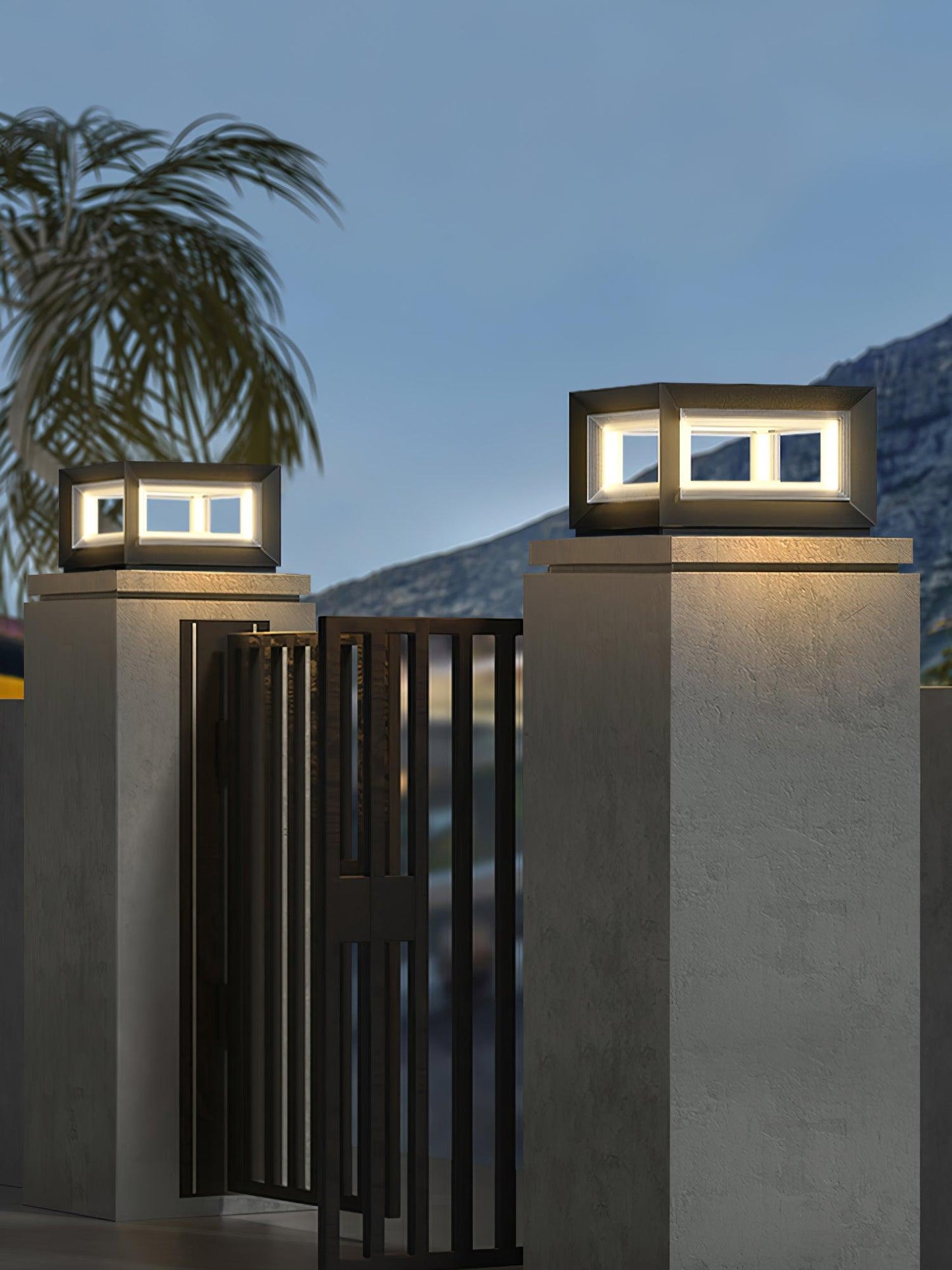 Light Cube Outdoor Post Light