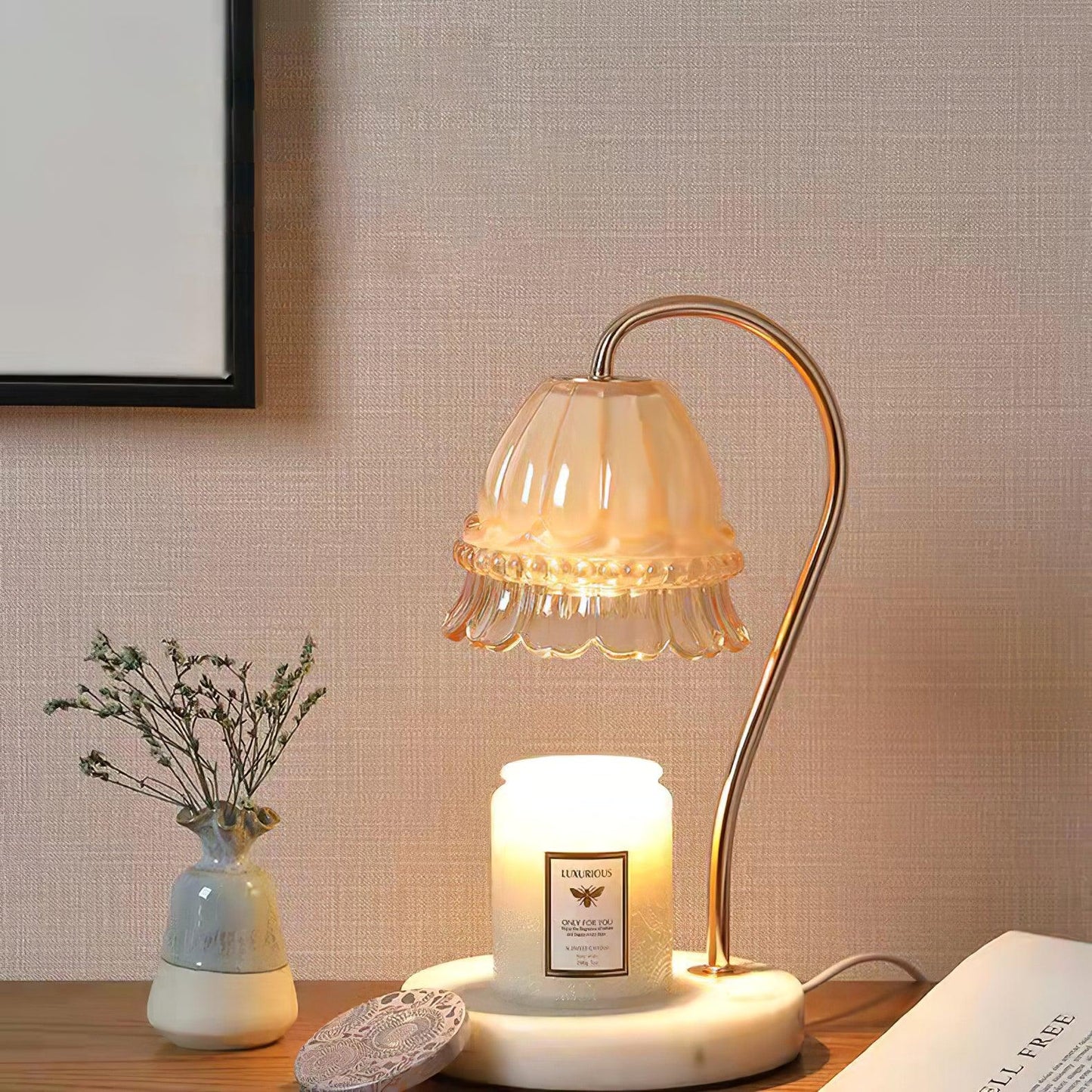 Lily Marble Warmer Table Lamp