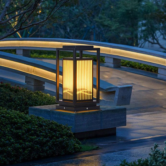 Modern Square Cage Garden Light