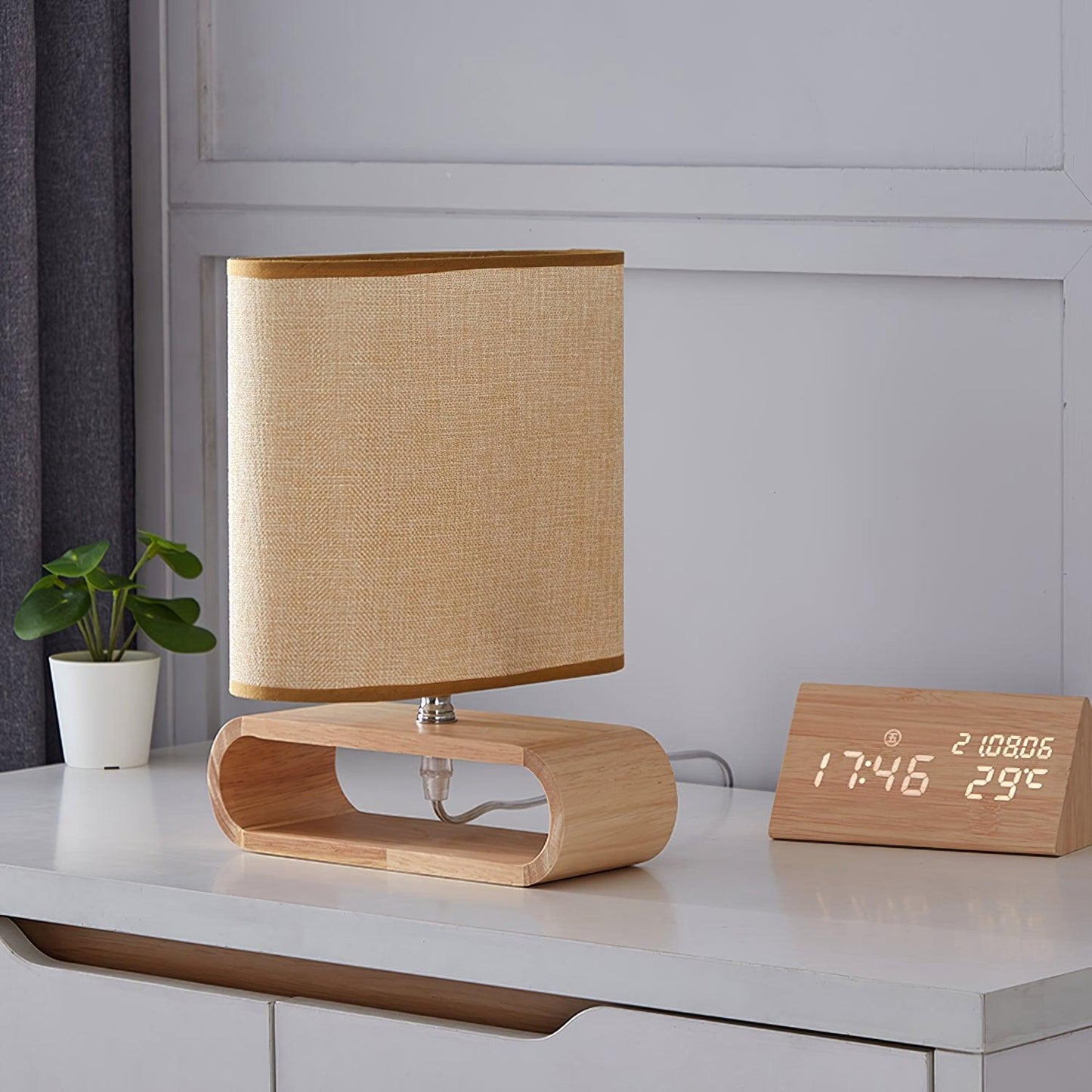 Moti Wood Table Lamp