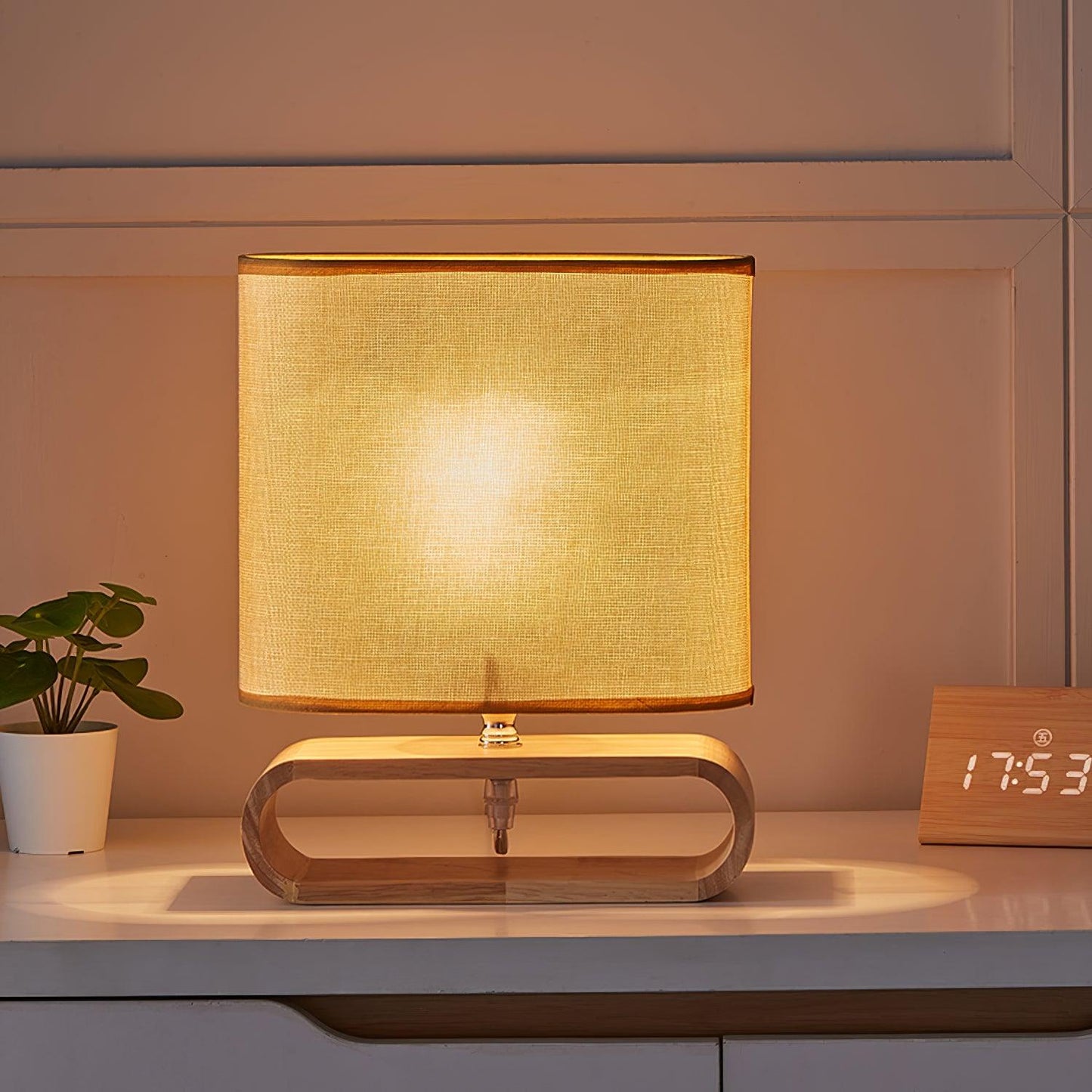 Moti Wood Table Lamp