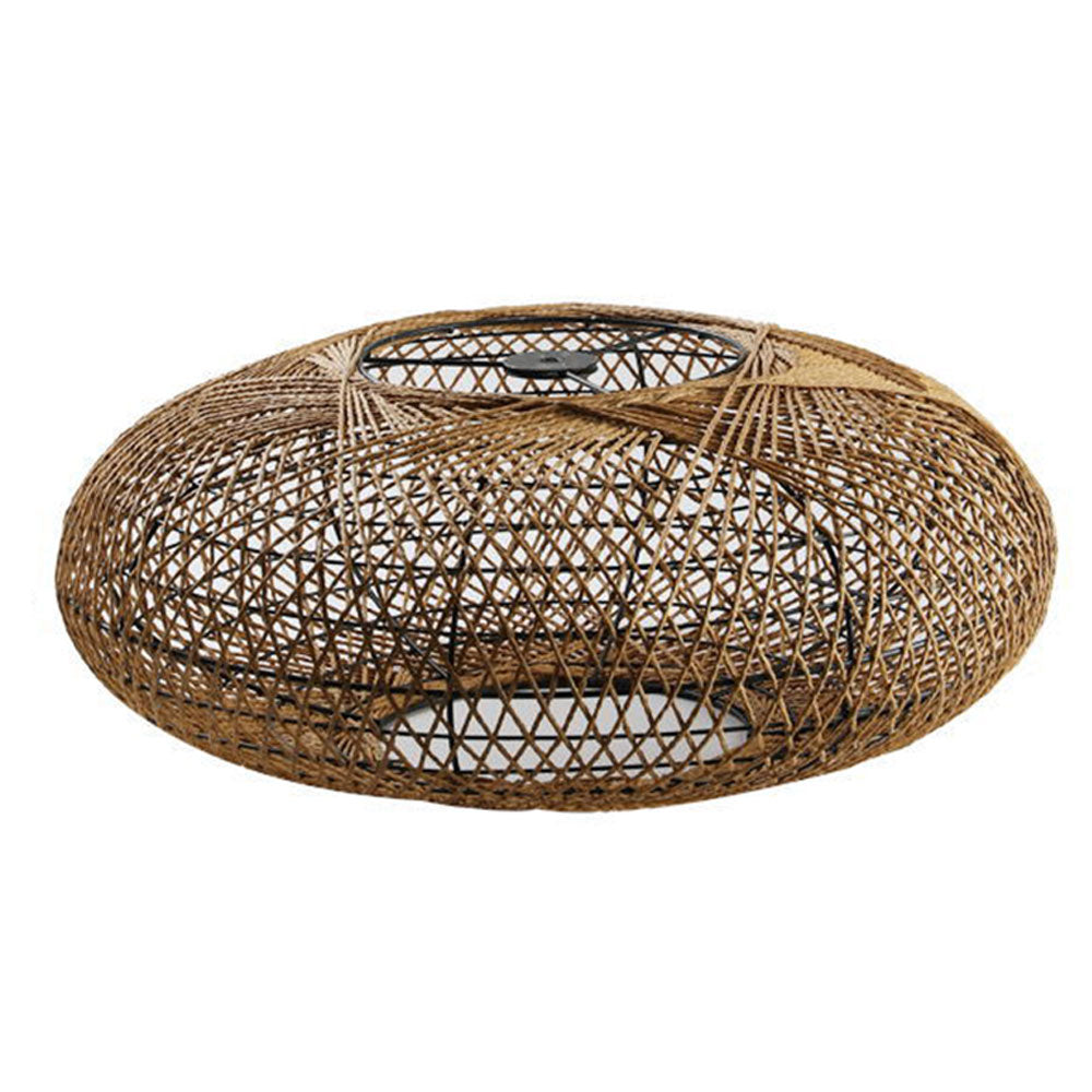 Boho Lantern Rattan Woven Pendant Light Lampshade