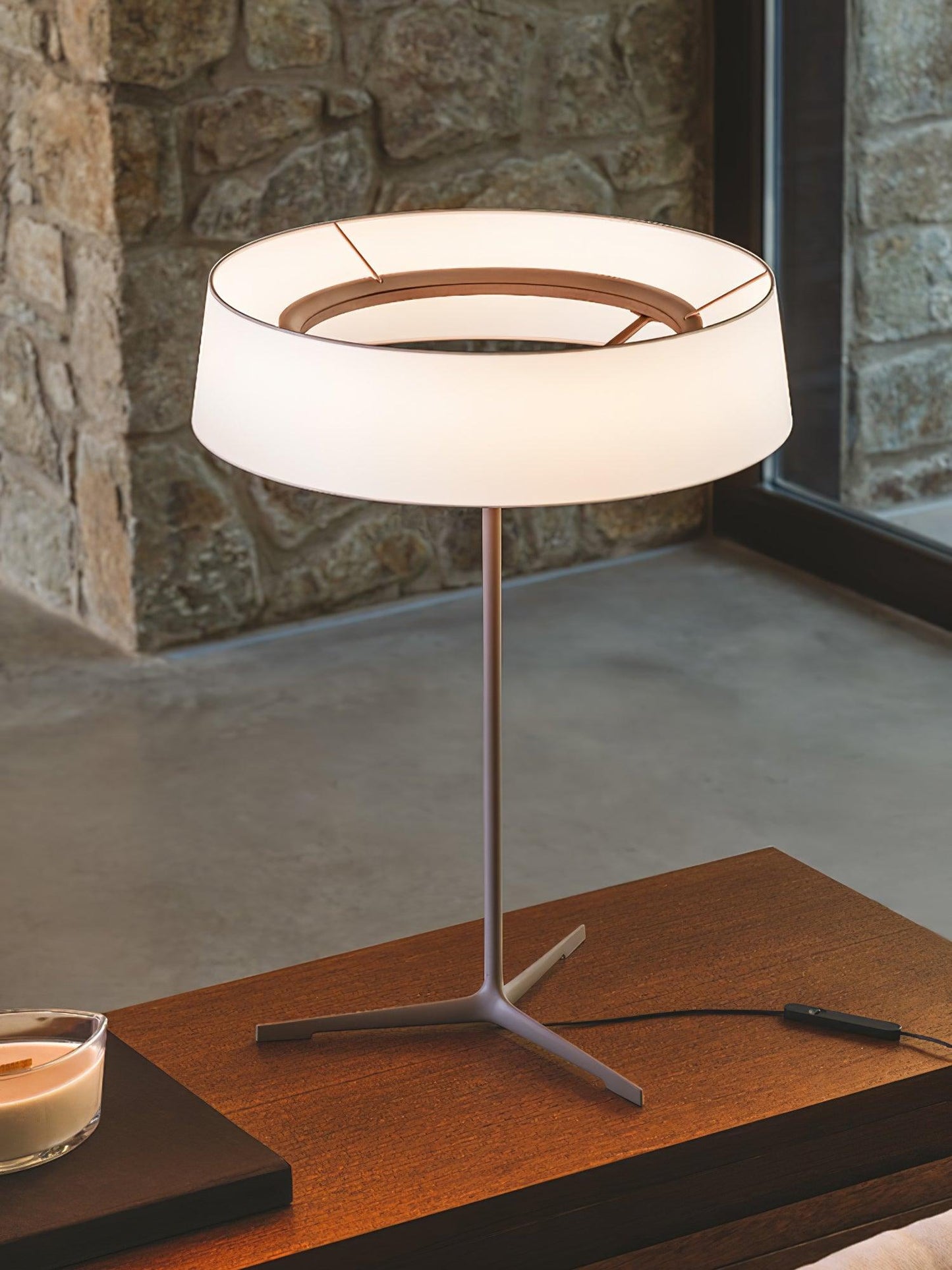 Paper Glow Circular Table Lamp