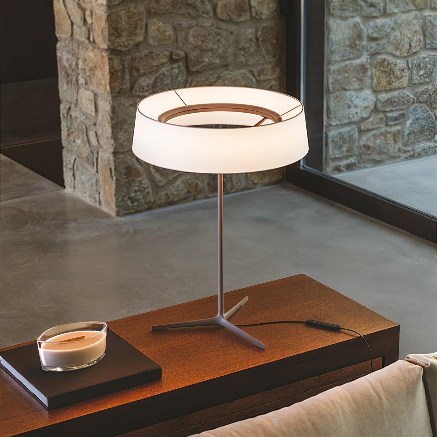 Paper Glow Circular Table Lamp