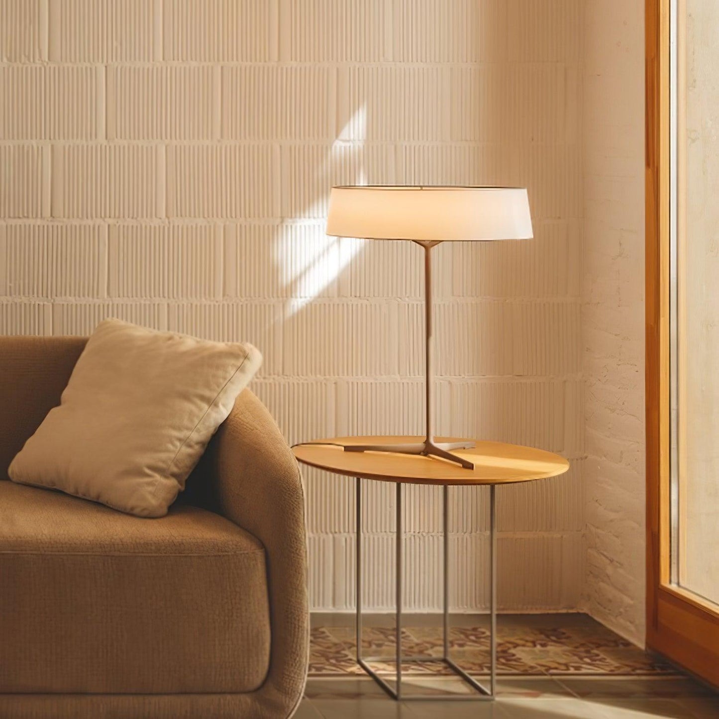 Paper Glow Circular Table Lamp