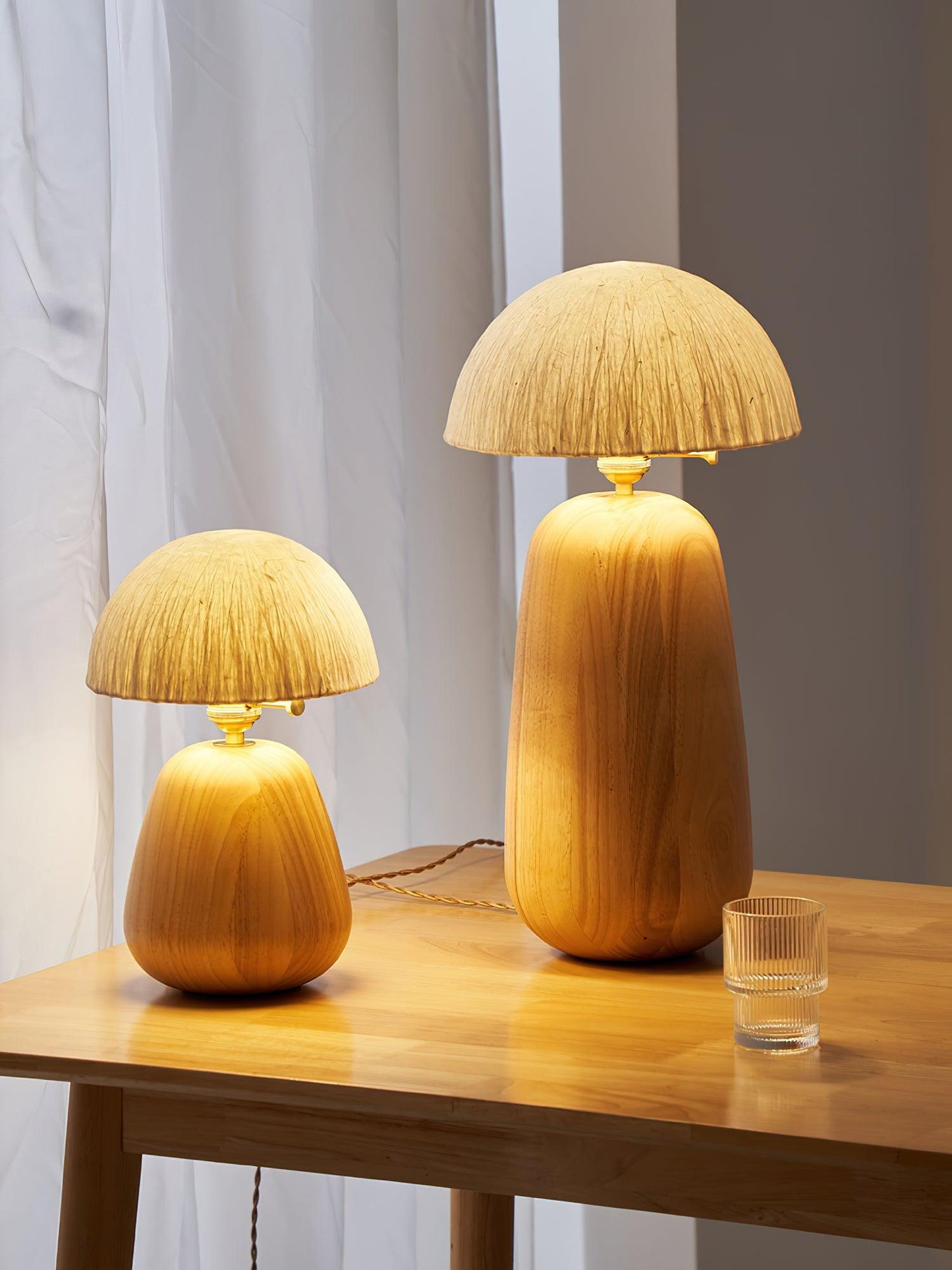 Percy Oak Table Lamp