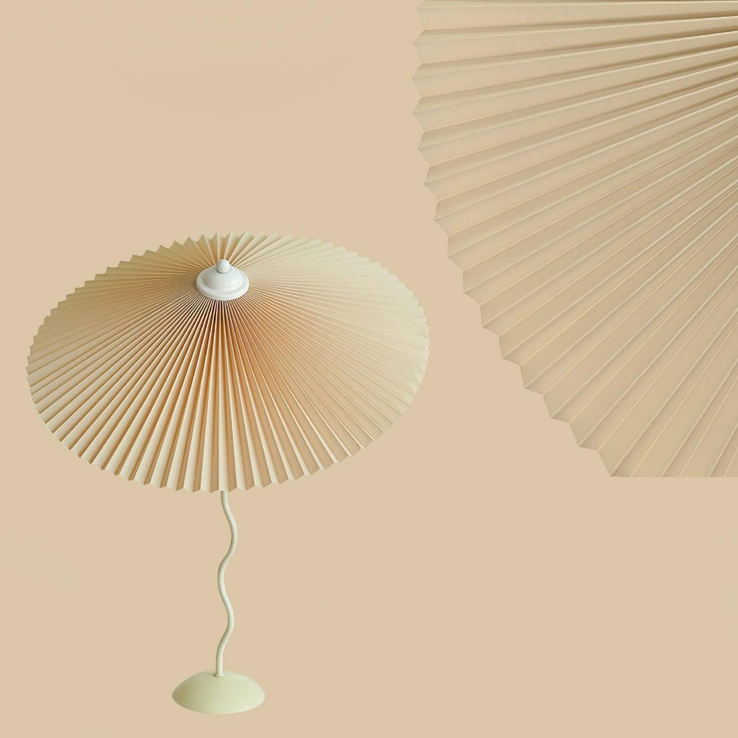 Pleated Hat Table Lamp