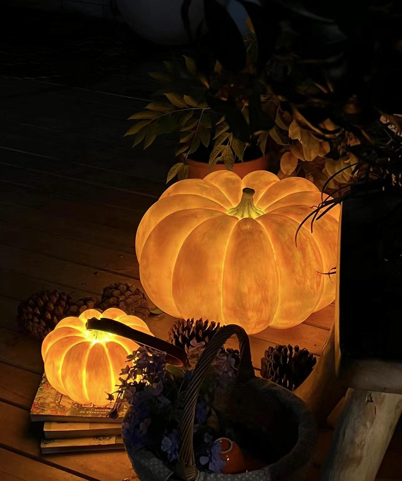 Portable Pumpkin Built-in Battery Table Lamp