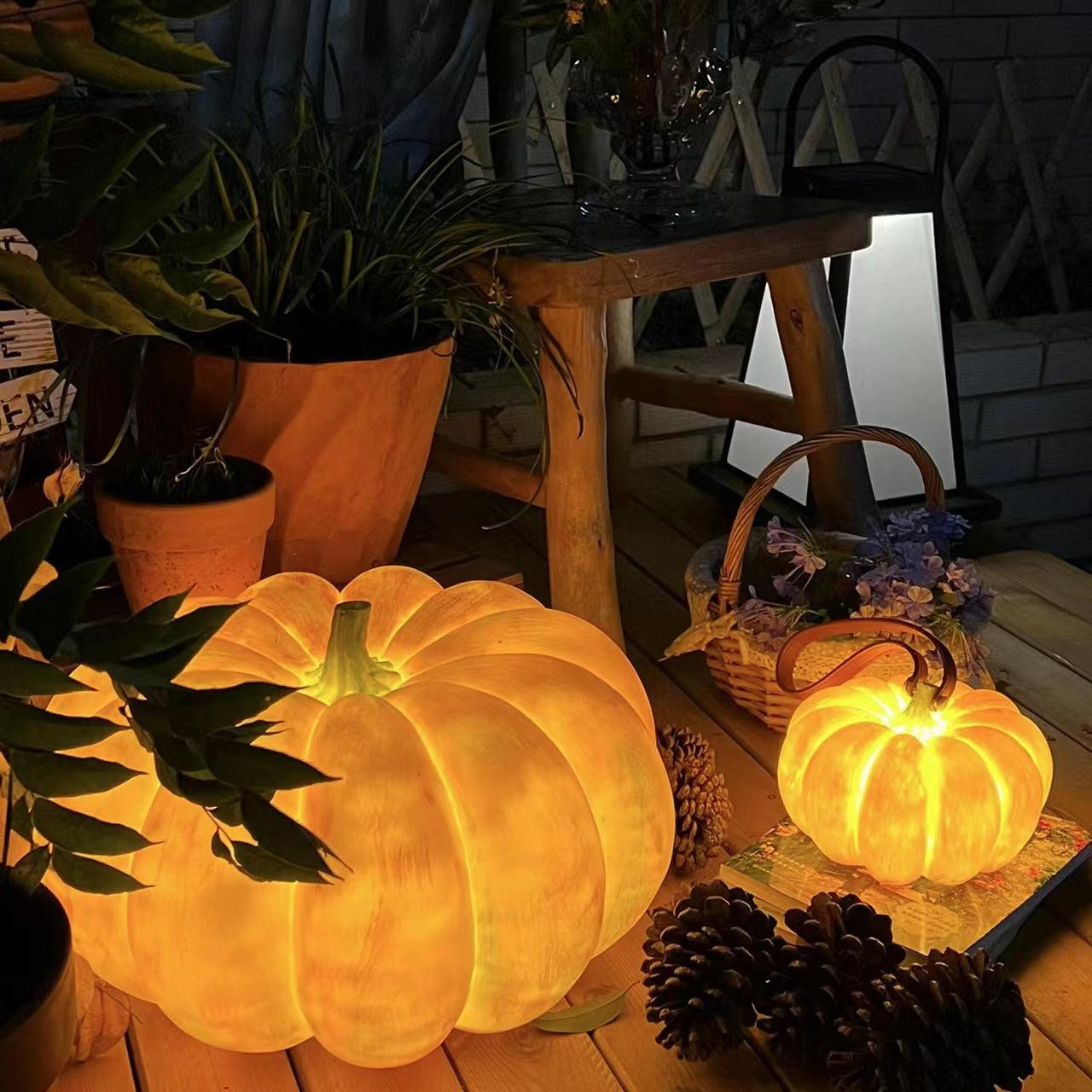 Portable Pumpkin Built-in Battery Table Lamp