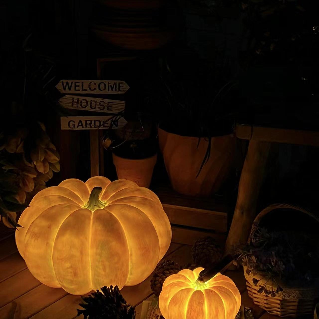 Portable Pumpkin Built-in Battery Table Lamp