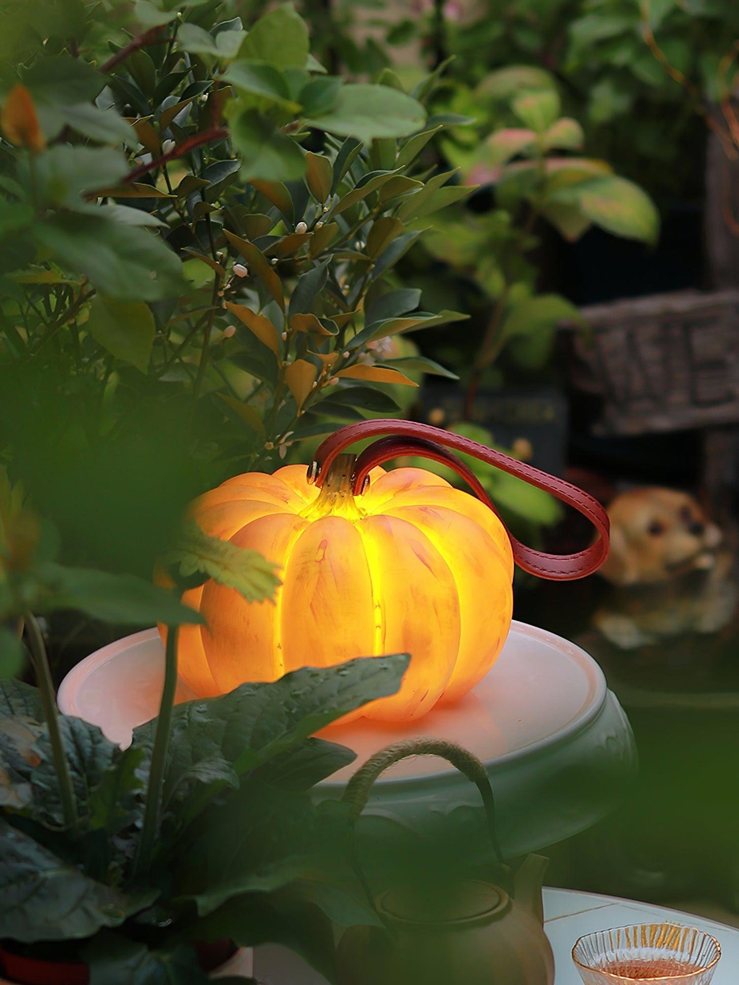 Portable Pumpkin Built-in Battery Table Lamp