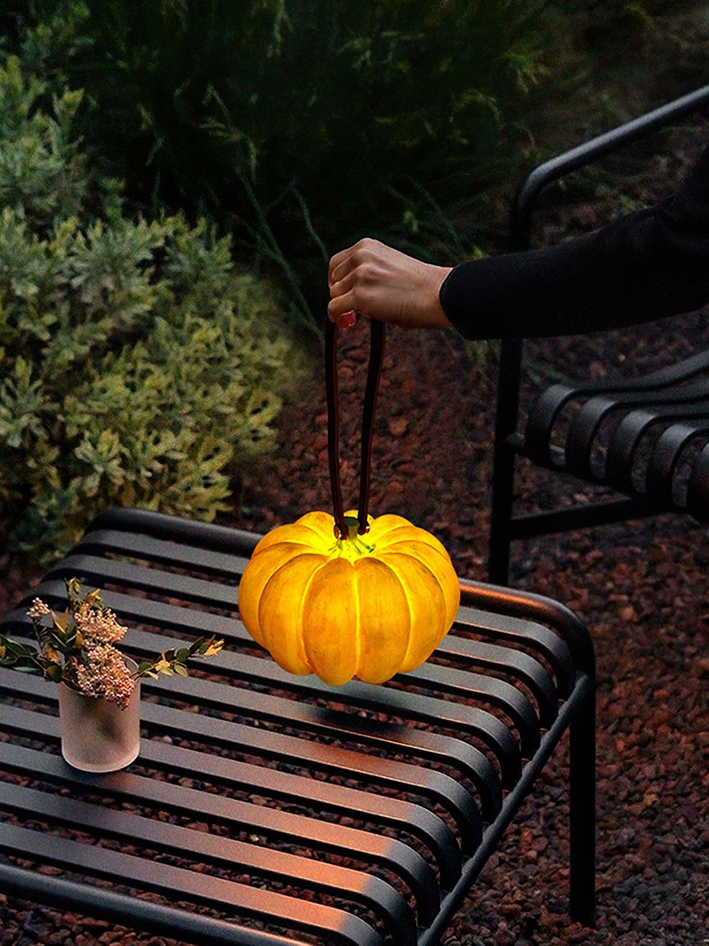 Portable Pumpkin Built-in Battery Table Lamp