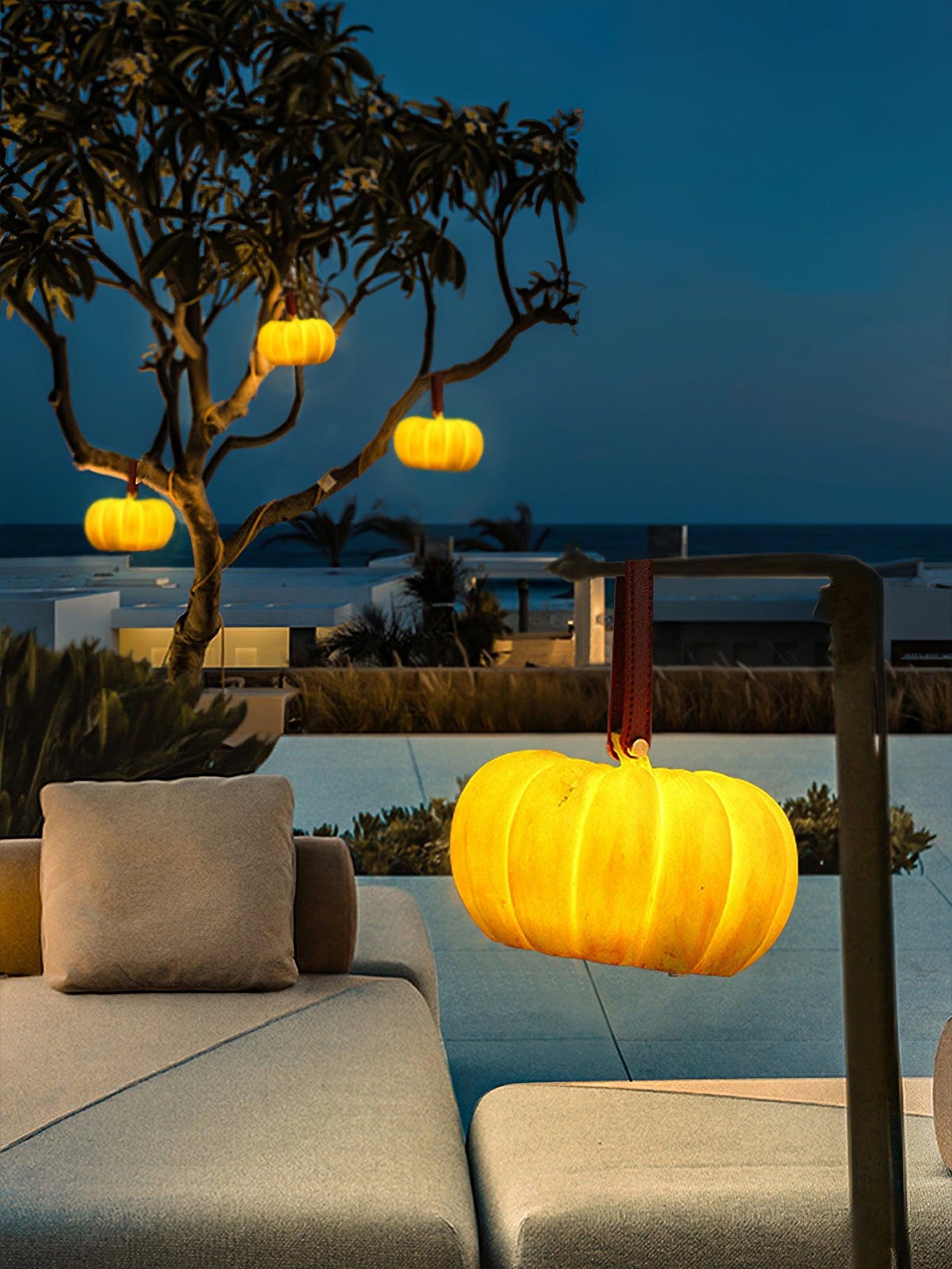 Portable Pumpkin Built-in Battery Table Lamp