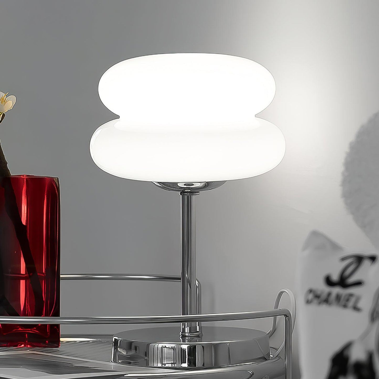 Saturn Glide Glass Table Lamp