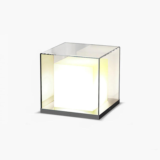 Square Box Outdoor Post Light