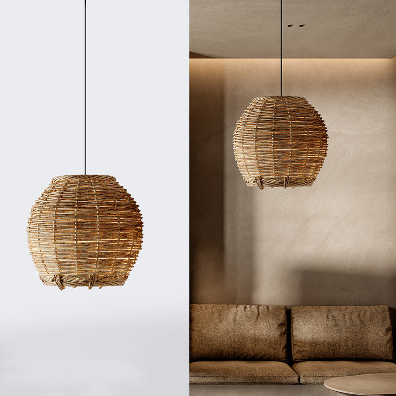 Rattan Lamp Shade Woven Pendant Light