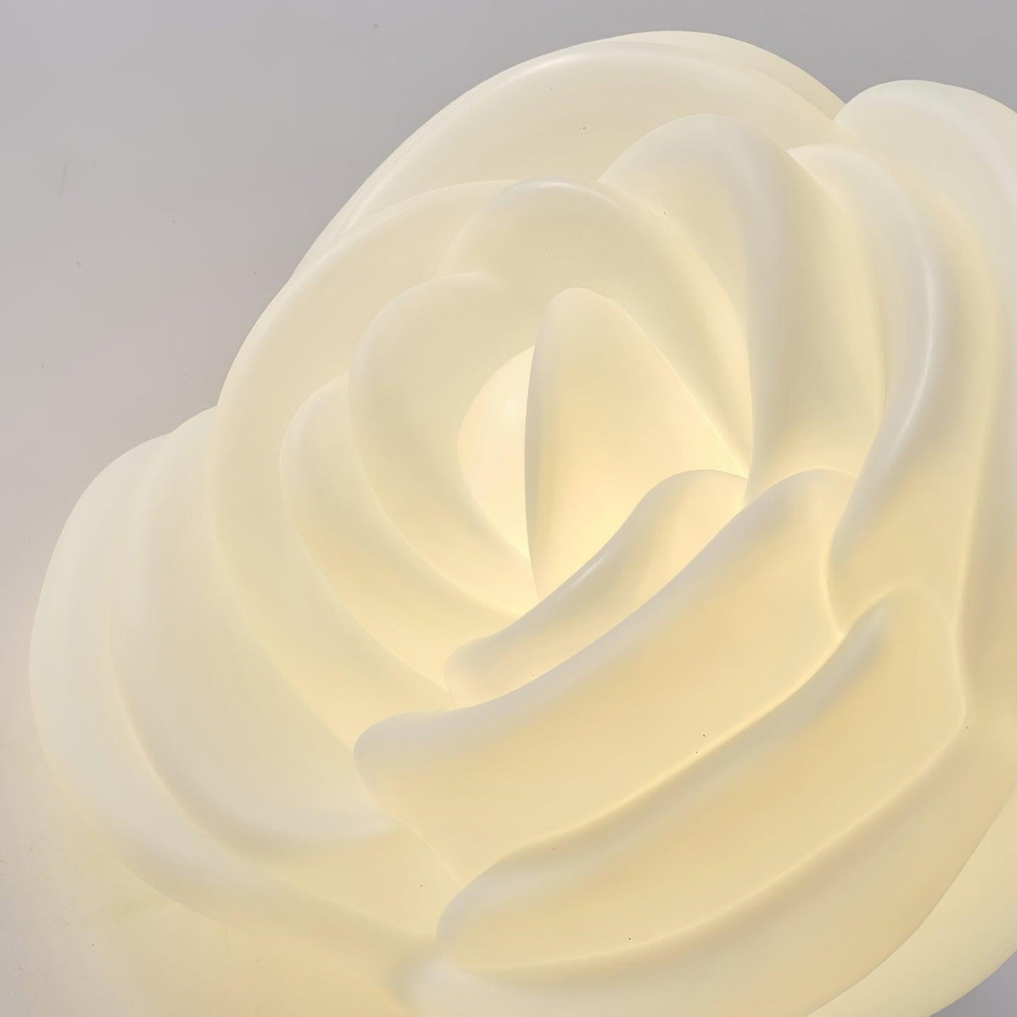 White Rose Shaped LED Table Lamp