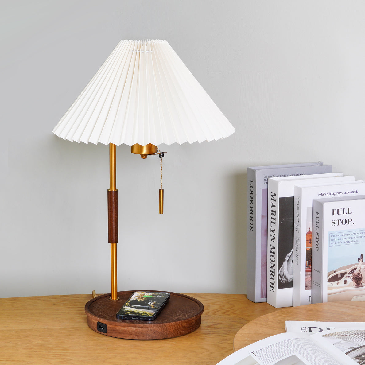 Wooden Retro Table Lamp