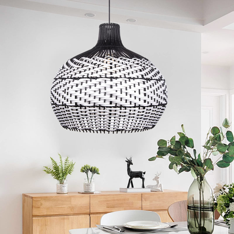 Retro Wicker Rattan Bamboo Pendant Lamp