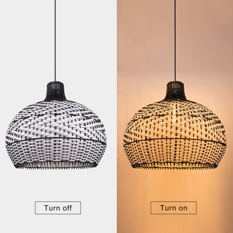 Retro Wicker Rattan Bamboo Pendant Lamp