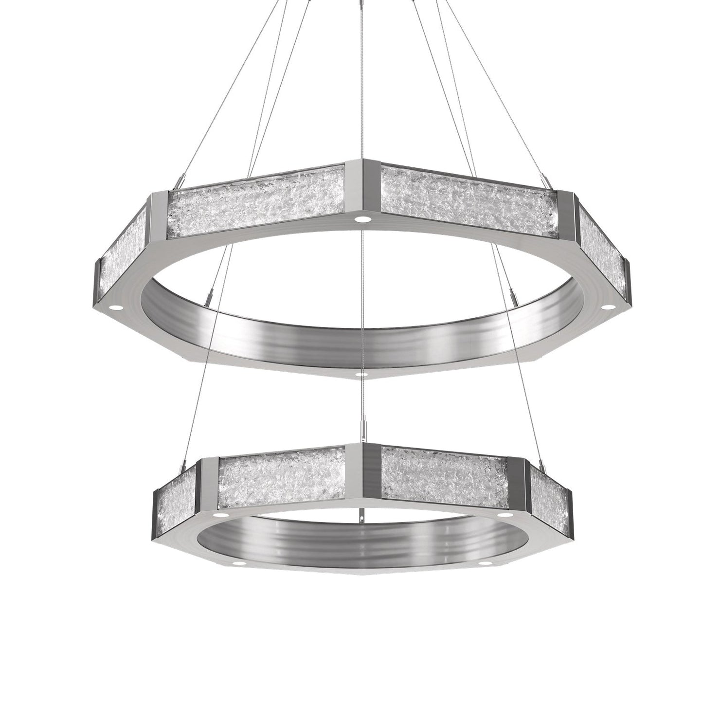 Glacier Double Tier Ring Chandelier