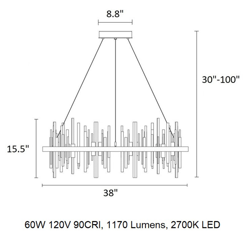 Cityscape Circular LED Pendant Light