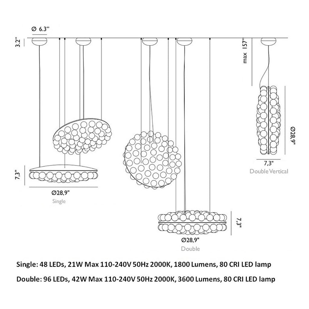 Prop Light Round Pendant Light