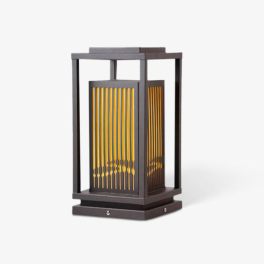 Modern Square Cage Garden Light