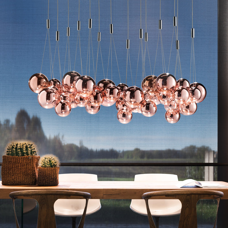 Random Multi-Light Rectangular Pendant Light