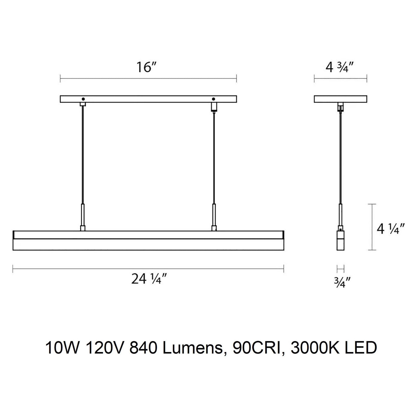 Stiletto Pendant Light