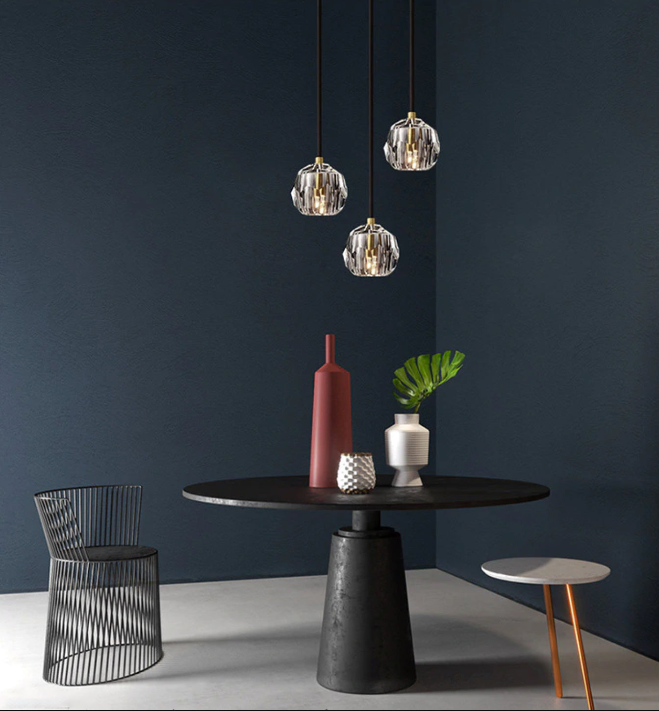 Gerni 3D Glass Pendant Light