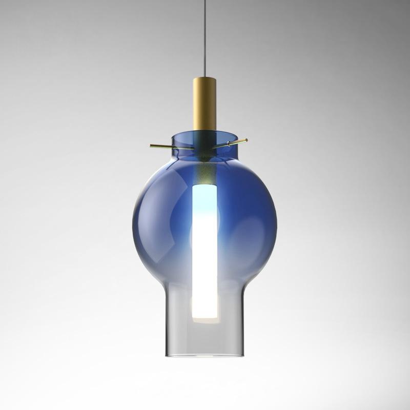 Lia Color Glass Pendant Light 