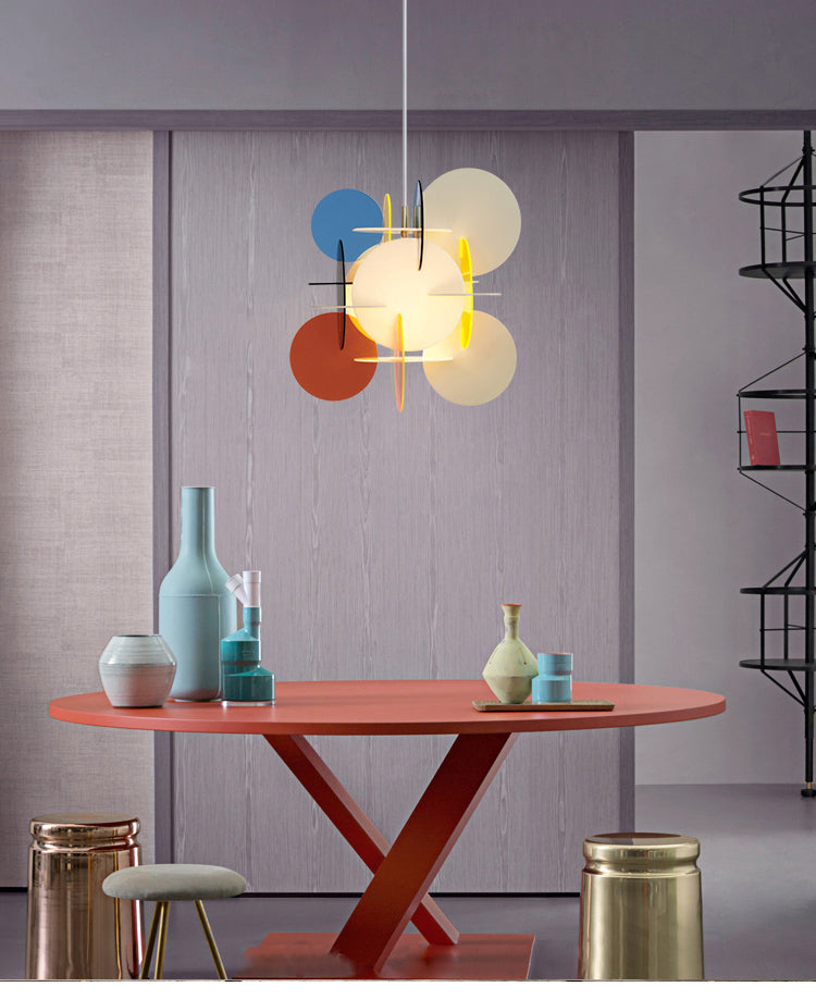 Lektra Colorful Geometric Pendant Light 