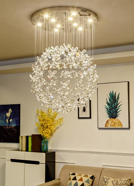 Luxury Crystal Butterfly Ceiling Chandelier for living room, bedroom , stairwell