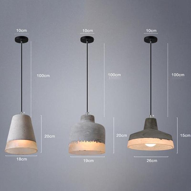 Inge Modern Cement Pendant Light