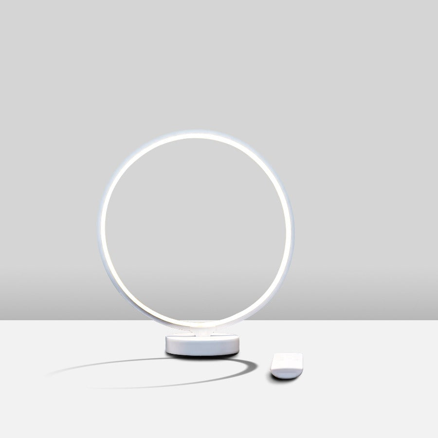 Circular LED Lamp, Minimalist RGB Desk Lamp - Novus Decor Lighting