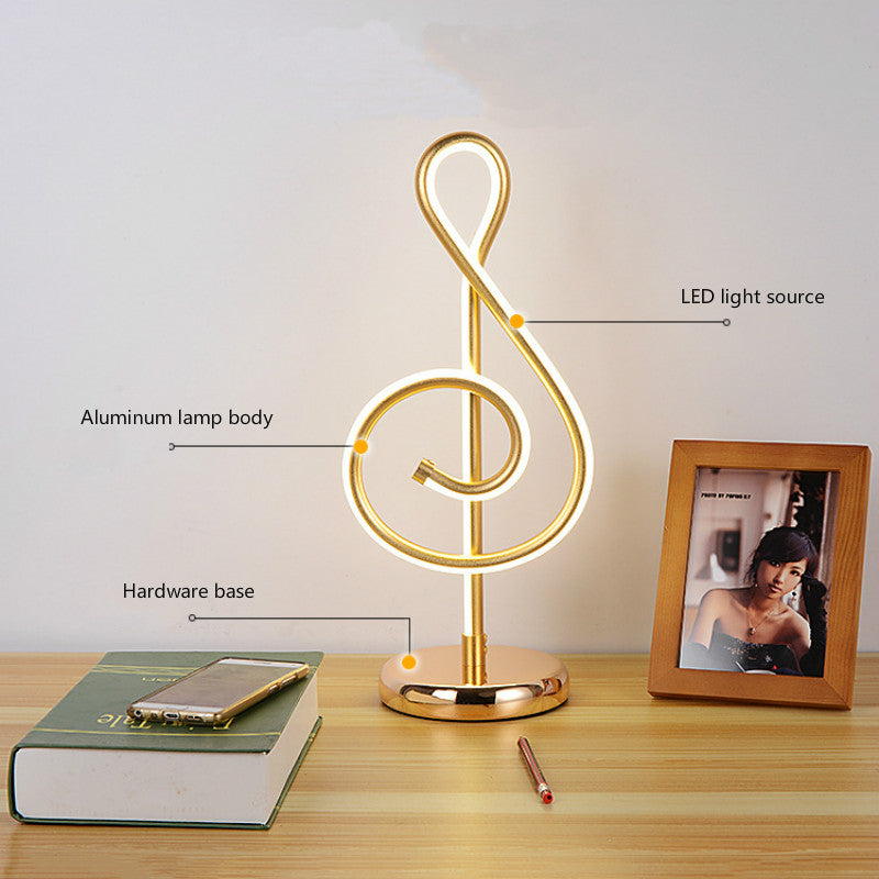 Music Note Table Lamp - Novus Decor Lighting