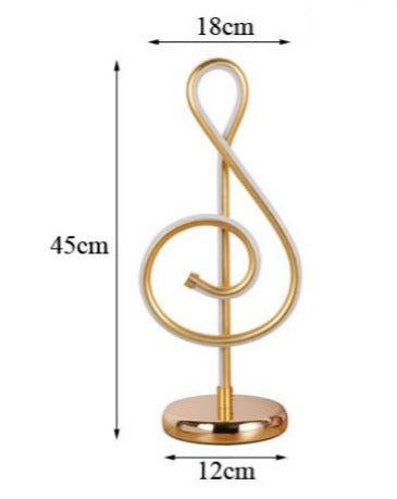 Music Note Table Lamp - Novus Decor Lighting