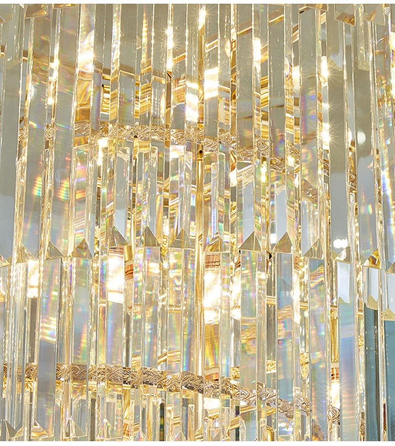 Luxury modern crystal chandelier for staircase, hall, lobby , stairwell